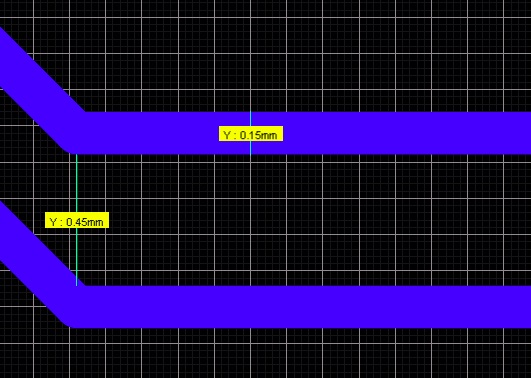 Keeping the distance between parallel tracks three times longer than the tracks’ width.