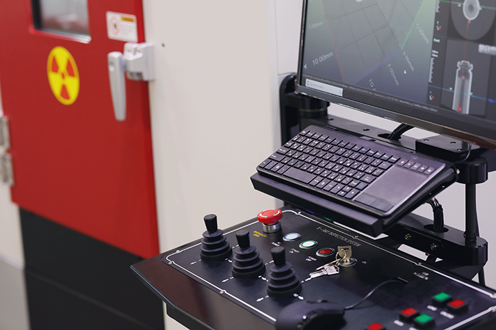 X-Ray inspection system for printed circuit board testing.