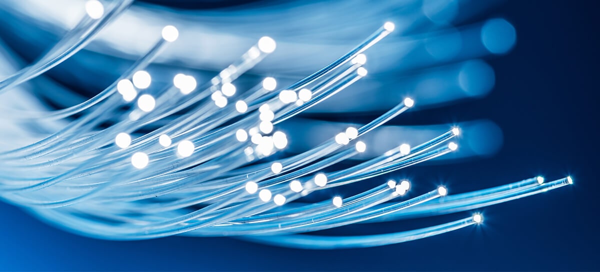 Optical fiber with lights at the tips
