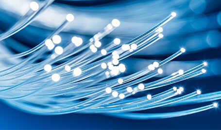 Optical fiber with lights at the tips