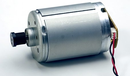 A direct current motor.