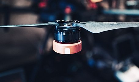A propeller driven by an electric motor.