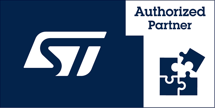 The stamp of an STMicroelectronics authorized partner.