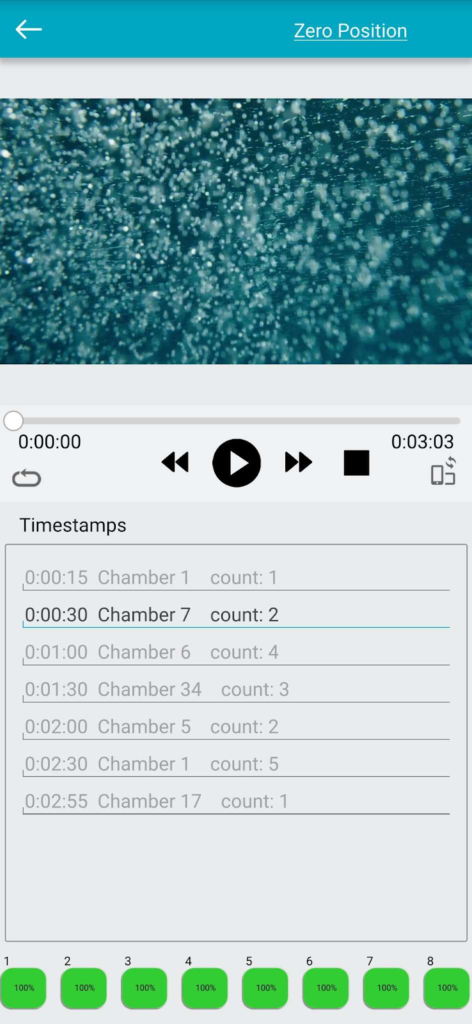 Screenshots of the mobile application designed with Qt.