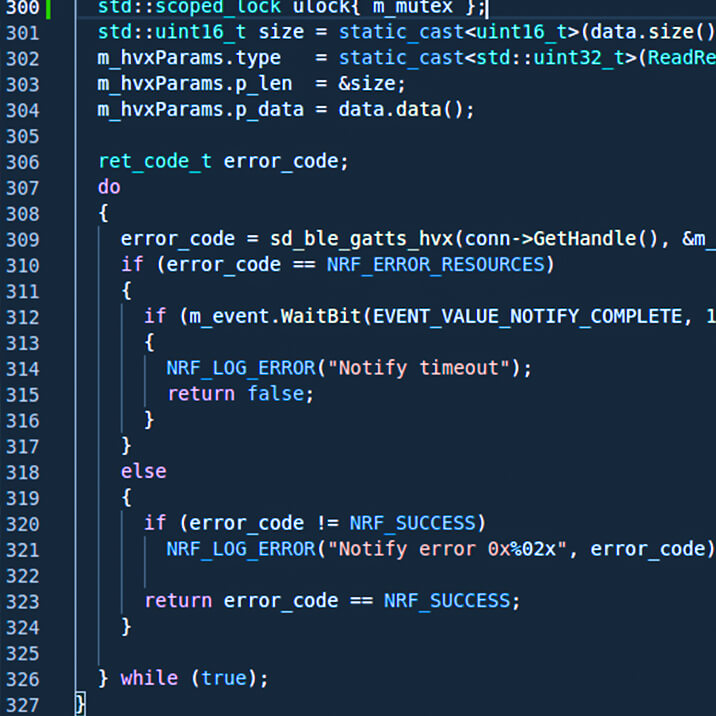 Firmware code on the PC monitor